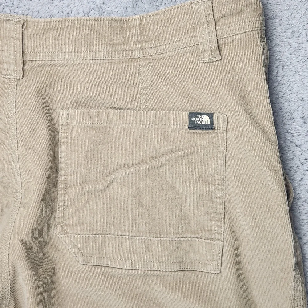 The North Face Pants Mens XL Khaki Beige Corduroy Stretch Casual Outdoor Cotton